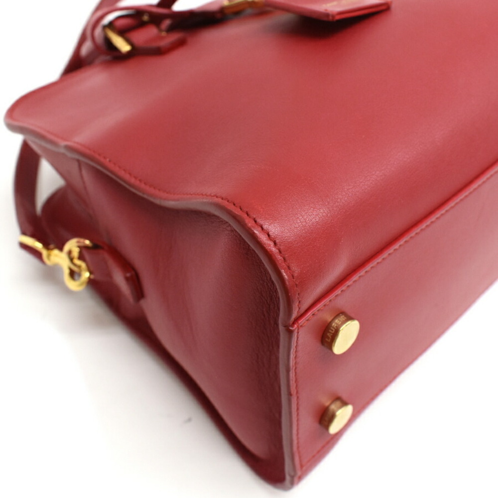 Saint Laurent Paris Cabas Handbag Red Leather - Picture 6 of 9